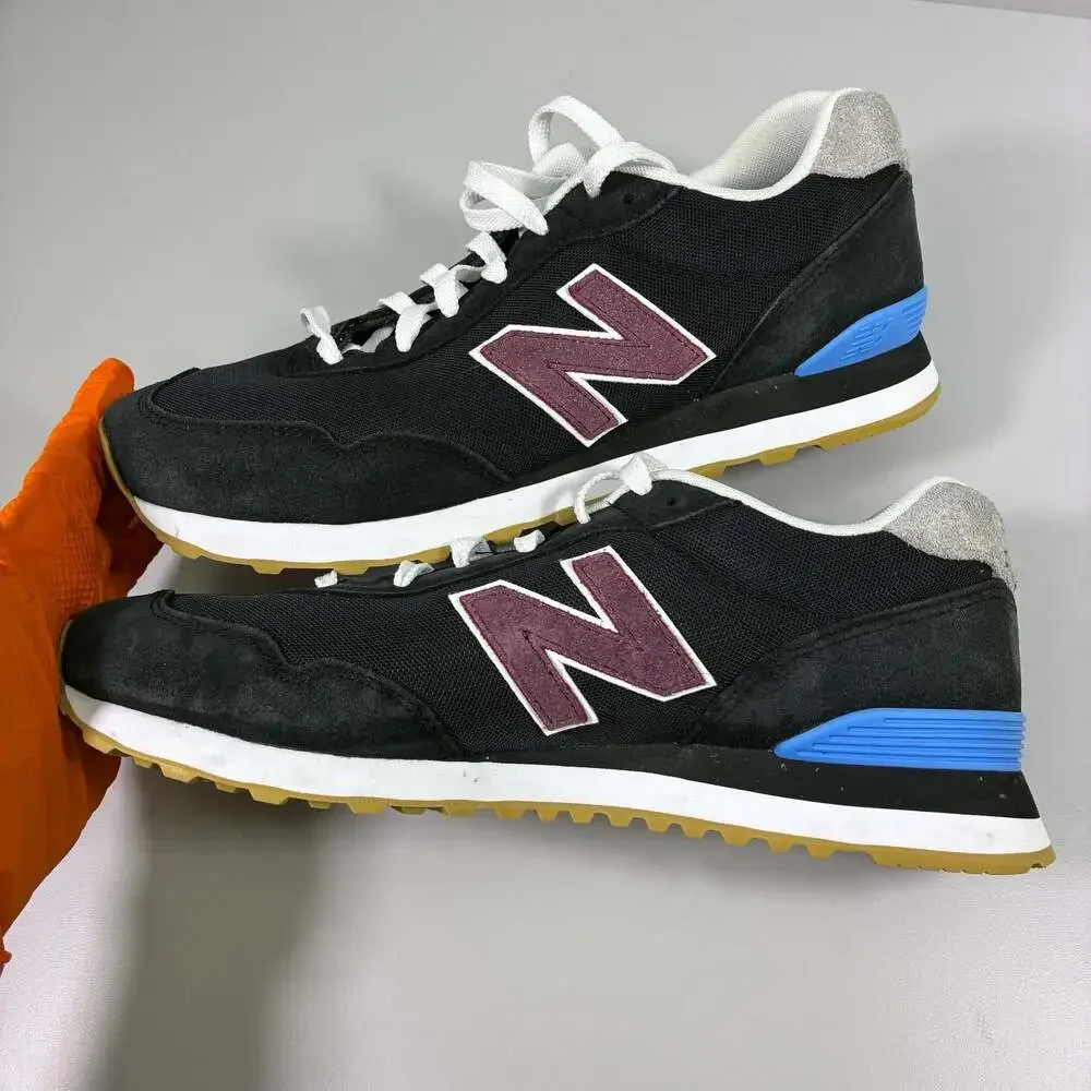 New Balance 515v3 Men's Lifestyle Sneakers - Black/Maroon/Blue (ML515BU3)